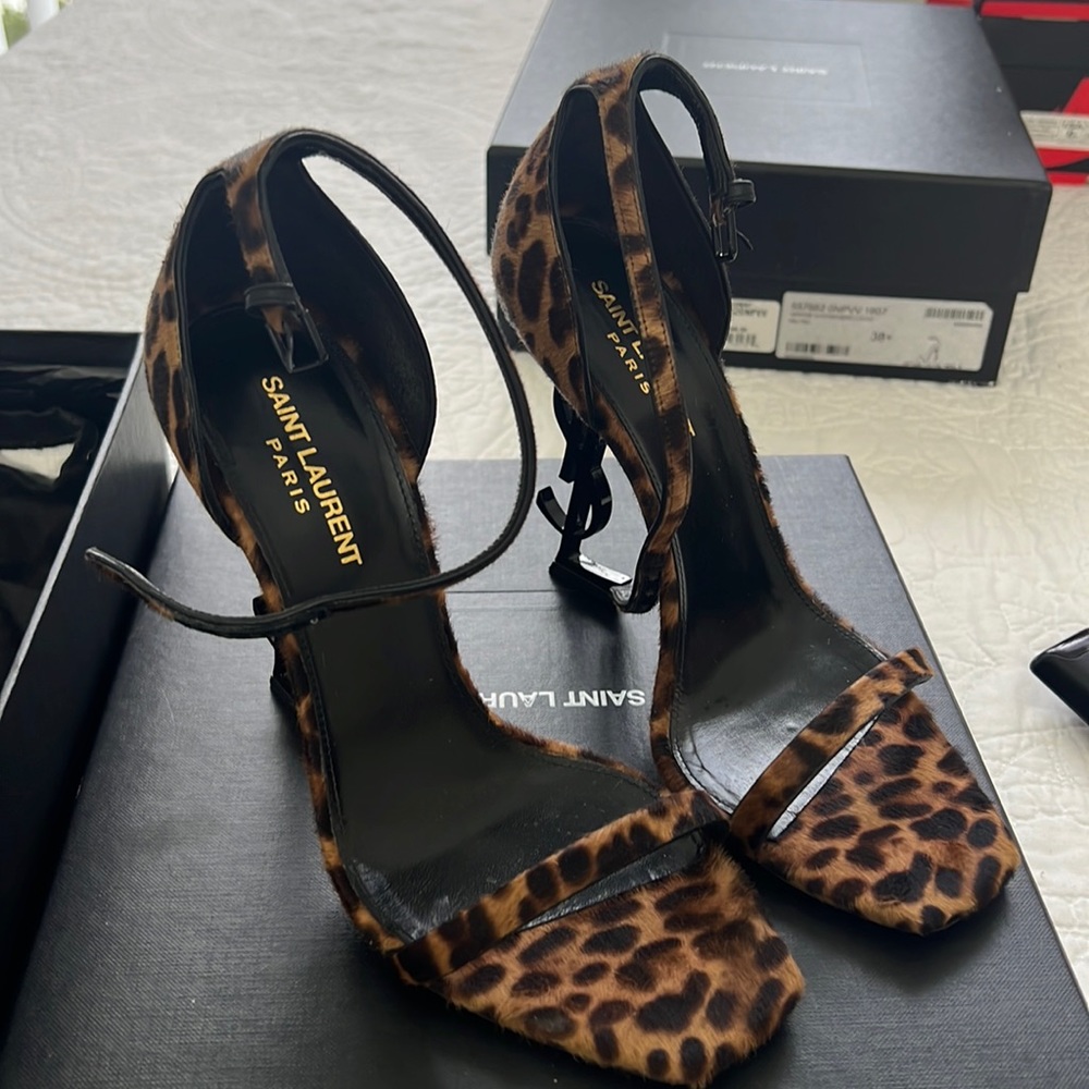 Ysl leopard 🐆 pony hair shoes